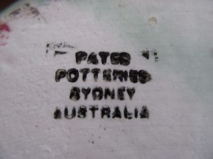 Pates Pottery Backstamp