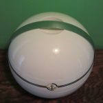Guzzini Ice Bucket Ball White Plastic Space-Age Nautical Italy 1970s