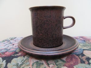 Arabia Ruska Coffee Mug & Saucer